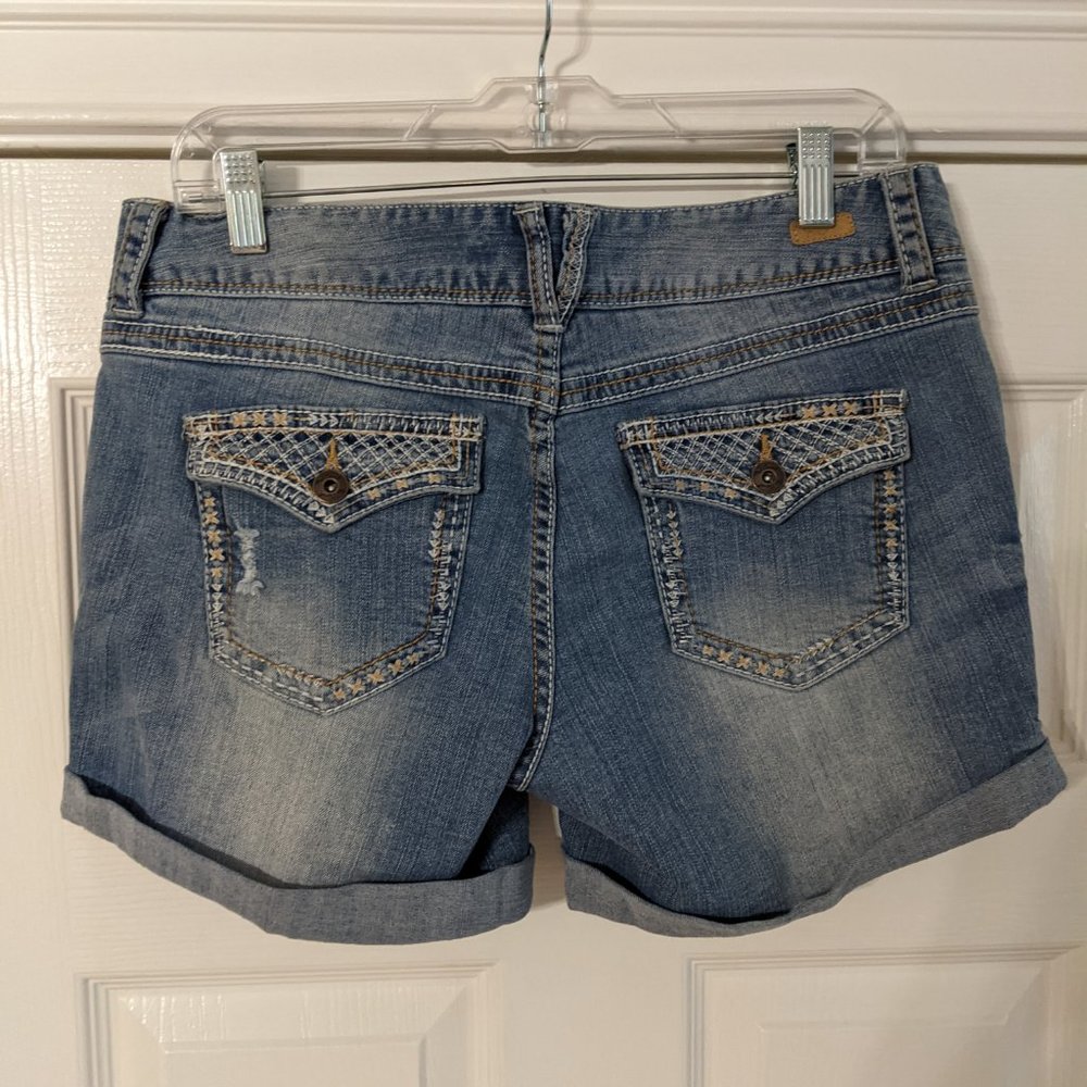 Mid Rise Denim Shorts - Picture 4 of 4